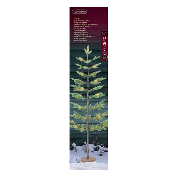 Lumineo Led kerstboom | Lumineo | 1.5 meter (89 leds, Fonkelend, Binnen/Buiten) 490761 K151001807 - 2