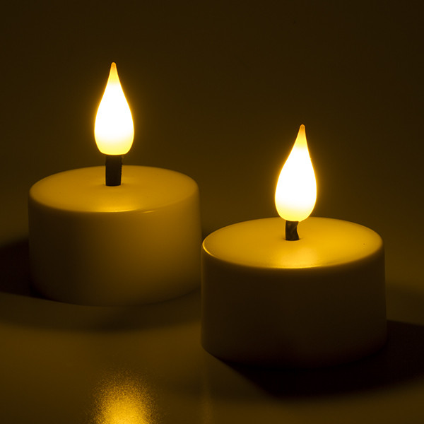 Lumineo Led waxinelichtje | Lumineo | 4 stuks (Bewegende vlam, Oplaadbaar, Wit) 485346 489181 K150303991 - 5