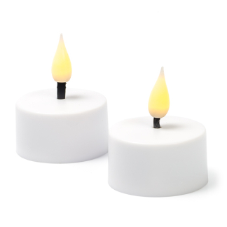 Lumineo Led waxinelichtje | Lumineo | 4 stuks (Bewegende vlam, Oplaadbaar, Wit) 485346 K150303991 - 4