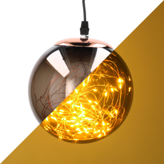 Lumineo Lichtbol kerst | Lumineo | Ø 18 cm | 80 leds (Warm wit, Binnen/buiten) 490431 K151200161