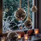 Lumineo Lichtbol kerst | Lumineo | Ø 20 cm (40 Micro leds, Batterijen, Timer, Binnen) 480369 K151000006 - 6