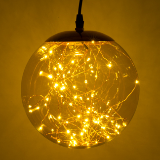 Lumineo Lichtbol kerst | Lumineo | Ø 20 cm (80 Micro leds, Amber, Binnen/Buiten) 496053 K151000672 - 3