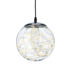 Lumineo Lichtbol kerst | Lumineo | Ø 20 cm (80 Micro leds, Zilver, Binnen/Buiten) 496667 K151000137 - 2