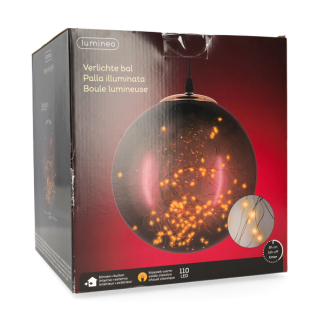 Lumineo Lichtbol kerst | Lumineo | Ø 25 cm | 110 leds (Warm wit, Binnen/buiten) 490439 K151200163 - 4