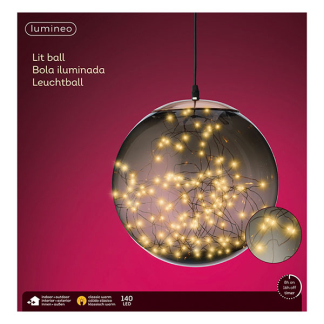 Lumineo Lichtbol kerst | Lumineo | Ø 30 cm | 140 leds (Warm wit, Binnen/buiten) 496665 K151200160 - 3