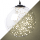 Lichtbol kerst | Lumineo | Ø 30 cm (140 Micro LEDs, Zilver, Binnen/Buiten)
