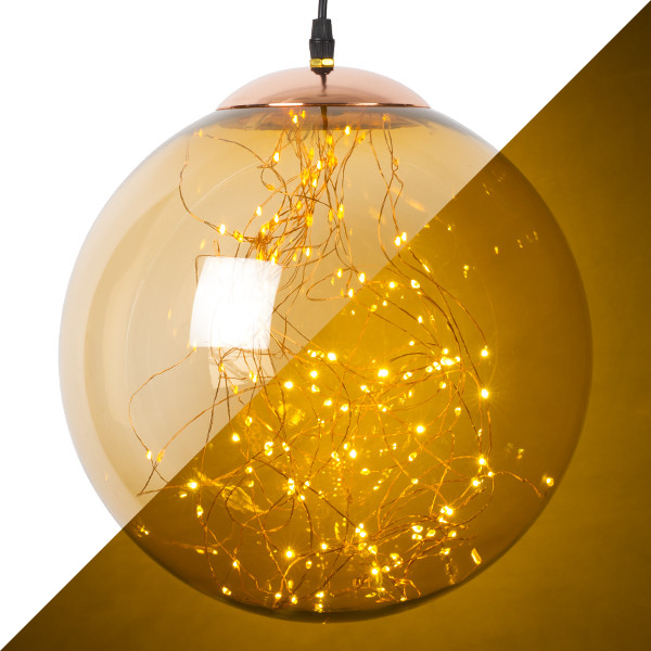 Lumineo Lichtbol kerst | Lumineo | Ø 30 cm (140 Micro leds, Amber, Binnen/Buiten) 496054 K151000673 - 1