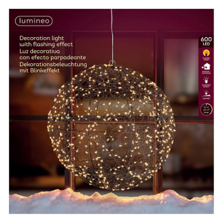 Lumineo Lichtbol kerst | Lumineo | Ø 38 cm (600 leds, Timer, Metaal, Binnen/Buiten) 491460 K151001817 - 2