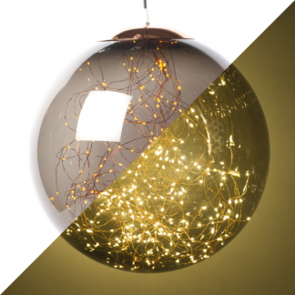 Lumineo Lichtbol kerst | Lumineo | Ø 40 cm (300 Micro leds, Smokey, Binnen/Buiten) 496666 K151000136 - 1