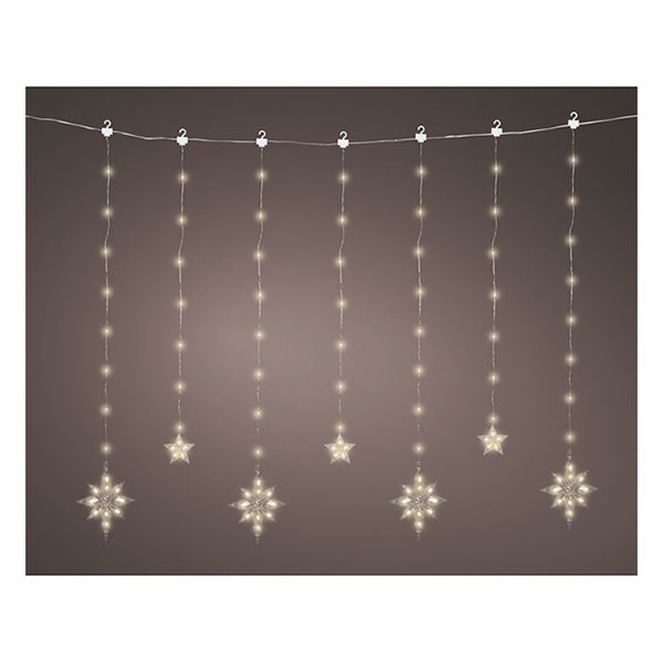 Lumineo Lichtgordijn | Lumineo | 1.2 x 1.05 meter (108 leds, Warm wit, Binnen) 489899 K151001785 - 2