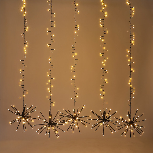 Lumineo Lichtgordijn | Lumineo | 25 x 100 cm (480 leds, Fonkelend, Timer, Binnen/Buiten, Warm wit) 491030 K151001809 - 2
