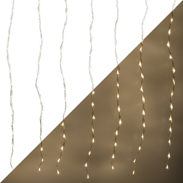 Lumineo Lichtgordijn | Lumineo | 9 meter (420 leds, 5 lichtprogramma's, Binnen/Buiten, Warm wit) 494756 K150303990 - 1