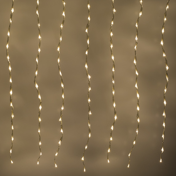 Lumineo Lichtgordijn | Lumineo | 9 meter (420 leds, 5 lichtprogramma's, Binnen/Buiten, Warm wit) 494756 K150303990 - 4