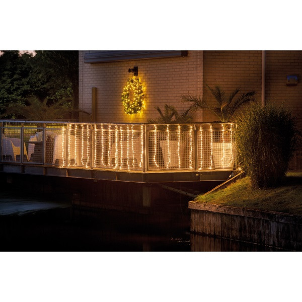 Lumineo Lichtgordijn | Lumineo | 9 meter (420 leds, 5 lichtprogramma's, Binnen/Buiten, Warm wit) 494756 K150303990 - 5