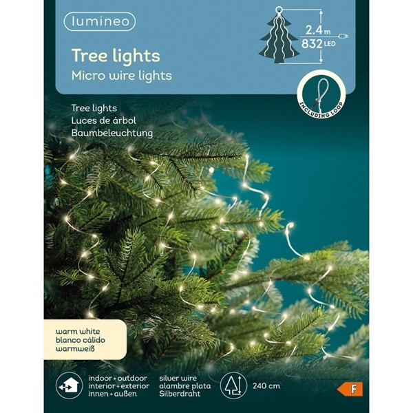 Lumineo Lichtmantel kerstboom | 12 x 1.8 meter | Lumineo (408 leds, Binnen/Buiten, Warm wit) 496156 K150303980 - 7