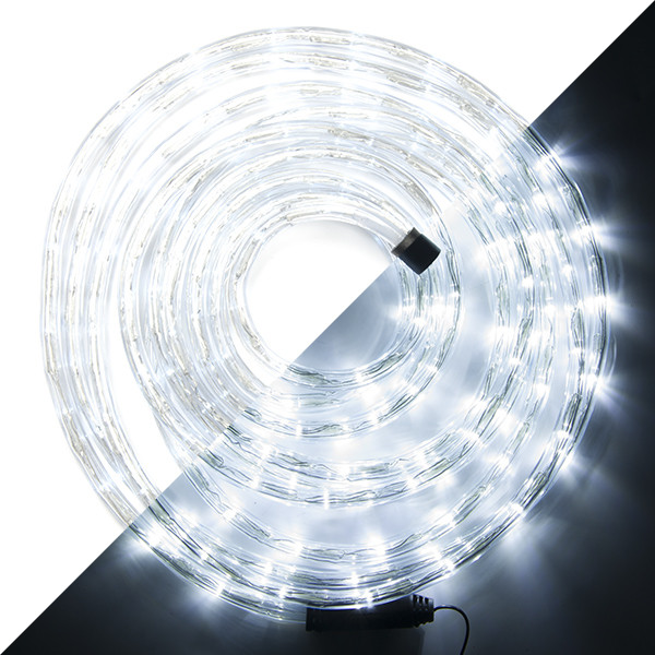 film samenzwering erwt Lichtslang | 11 meter | Lumineo (144 LEDs, 8 lichtprogramma's, Koud wit,  Binnen/Buiten) Lumineo Kabelshop.nl