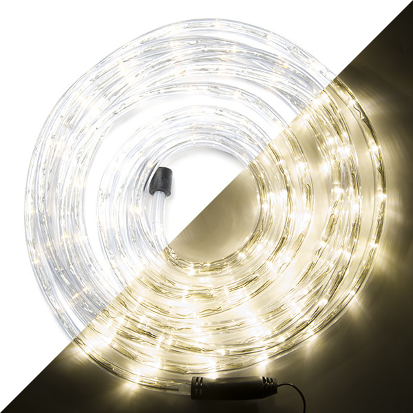Lichtslang | 11 meter | (144 LEDs, 8 lichtprogramma's, Warm wit, Binnen/Buiten) Lumineo Kabelshop.nl