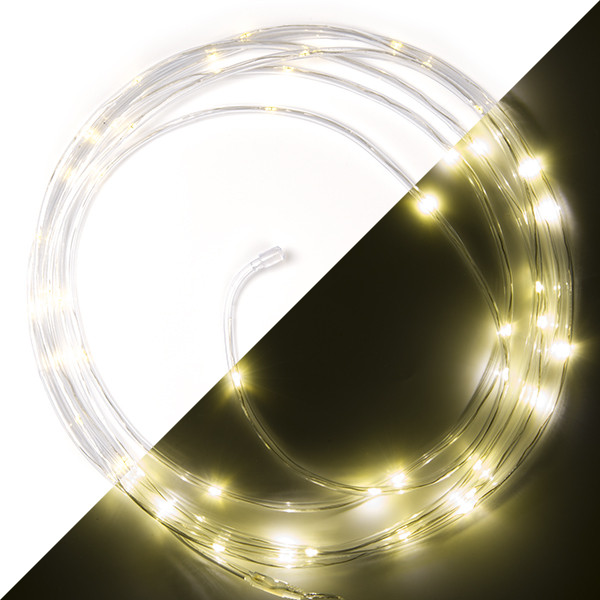Lumineo Lichtslang op batterijen | 7 meter | Lumineo (50 leds, 8 lichtstanden, Timer, Binnen/Buiten, Warm wit) 492836 K151000008 - 1
