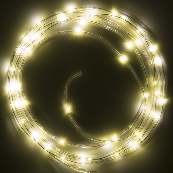 Lumineo Lichtslang op batterijen | 7 meter | Lumineo (50 leds, 8 lichtstanden, Timer, Binnen/Buiten, Warm wit) 492836 K151000008 - 3
