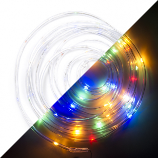 Lumineo Lichtslang op batterijen | 7 meter | Lumineo (50 micro leds, 8 lichtstanden, Timer, Gekleurd, Binnen/Buiten) 492837 K151000009 - 1
