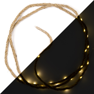 Lumineo Lichtslang touw op batterijen | 2.25 meter | Lumineo (40 leds, Timer, Binnen) 485539 K151000534 - 1