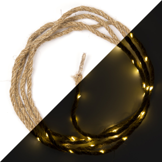 Lumineo Lichtslang touw op batterijen | 3.25 meter | Lumineo (60 leds, Timer, Binnen) 485540 K151000535 - 1