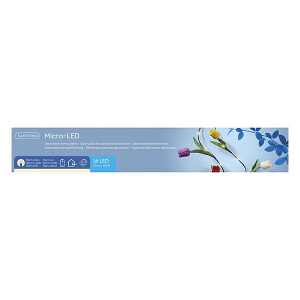 Lumineo Lichtslinger tulpen | Lumineo | 1.5 meter (Led, Warm Wit, USB C) 890934 K170105785 - 3