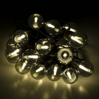 Lumineo Lichtsnoer | 9.5 meter | Lumineo (Koppelbaar, 20 LEDs, IP44, Warm wit) 490172 K150101194 - 