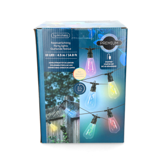 Lumineo Lichtsnoer | Lumineo | 4.5 m (Startsnoer, Koppelbaar, Timer, 10 leds, IP44, Gekleurd) 898449 K170105540 - 5