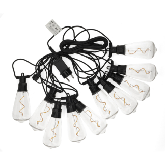Lumineo Lichtsnoer | Lumineo | 4.5 m (Startsnoer, Koppelbaar, Timer, 10 leds, IP44, Warm Wit) 898448 K170105539