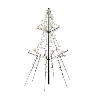 Lumineo Metalen kerstboom met verlichting | 1.35 meter (240 leds, Buiten) 493429 K151000126 - 2