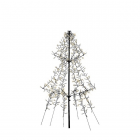 Lumineo Metalen kerstboom met verlichting | 1.35 meter (600 LEDs, Timer, Buiten) 493443 K151000130