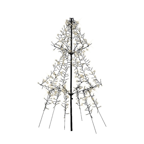 Lumineo Metalen kerstboom met verlichting | 1.35 meter (600 LEDs, Timer, Buiten) 493443 K151000130 - 