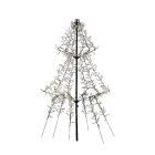 Lumineo Metalen kerstboom met verlichting | 1.35 meter (600 leds, Timer, Buiten) 493443 K151000130 - 2