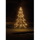 Lumineo Metalen kerstboom met verlichting | 1.35 meter (600 leds, Timer, Buiten) 493443 K151000130 - 3