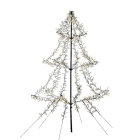 Lumineo Metalen kerstboom met verlichting | 2 meter (1200 LEDs, Timer, Grondspies, Buiten) 493444 K151000131 - 2