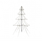 Lumineo Metalen kerstboom met verlichting | 2 meter (1200 LEDs, Timer, Grondspies, Buiten) 493444 K151000131