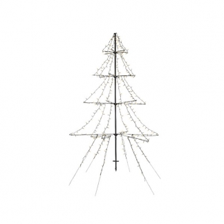 Lumineo Metalen kerstboom met verlichting | 2 meter (1200 leds, Timer, Grondspies, Buiten) 493444 K151000131 - 1