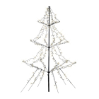 Lumineo Metalen kerstboom met verlichting | 2 meter (420 LEDs, Timer, Grondspies, Buiten) 493430 K151000127 - 2