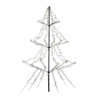 Lumineo Metalen kerstboom met verlichting | 2 meter (420 leds, Timer, Grondspies, Buiten) 493430 K151000127 - 2