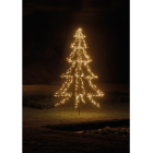 Lumineo Metalen kerstboom met verlichting | 2 meter (420 leds, Timer, Grondspies, Buiten) 493430 K151000127 - 3