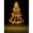 Lumineo Metalen kerstboom met verlichting | 3 meter (1800 LEDs, Timer, Grondspies, Buiten) 493445 K151000132 - 3