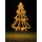 Lumineo Metalen kerstboom met verlichting | 3 meter (1800 leds, Timer, Grondspies, Buiten) 493445 K151000132 - 3