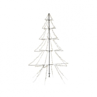 Lumineo Metalen kerstboom met verlichting | 4.5 meter (3000 LEDs, Timer, Grondspies, Buiten) 493446 K151000133 - 