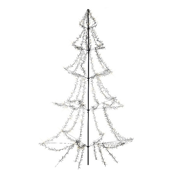 Lumineo Metalen kerstboom met verlichting | 4.5 meter (3000 leds, Timer, Grondspies, Buiten) 493446 K151000133 - 2
