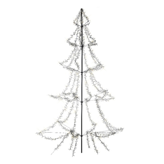 Lumineo Metalen kerstboom met verlichting | 4.5 meter (3000 leds, Timer, Grondspies, Buiten) 493446 K151000133 - 2
