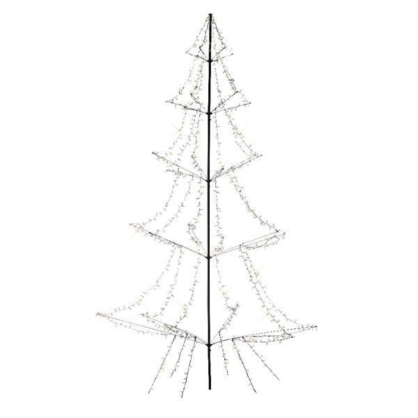 Lumineo Metalen kerstboom met verlichting | 4.5 meter (900 LEDs, Timer, Grondspies, Buiten) 493432 K151000129 - 
