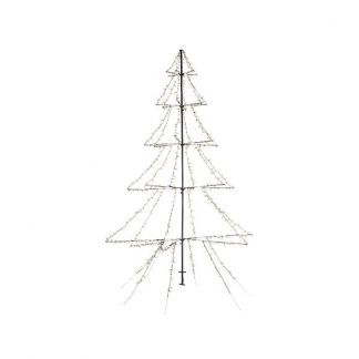 Lumineo Metalen kerstboom met verlichting | 4.5 meter (900 leds, Timer, Grondspies, Buiten) 493432 K151000129 - 1