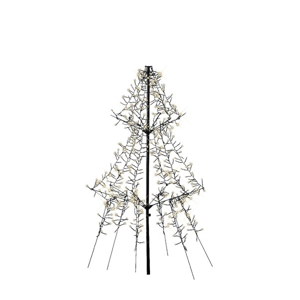 Lumineo Metalen kerstboom met verlichting | Lumineo | 1.35 meter (600 leds, Timer, Buiten) 493443 K151000130 - 1