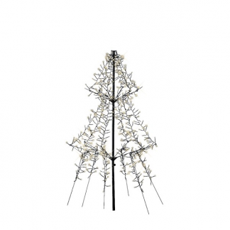 Lumineo Metalen kerstboom met verlichting | Lumineo | 1.35 meter (600 leds, Timer, Buiten) 493443 K151000130 - 1